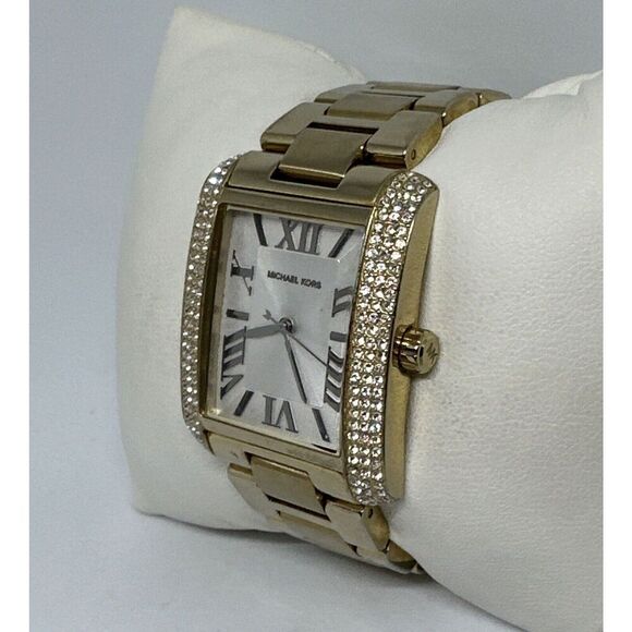 Michael Kors Emery MK3254 Womens Gold Stainless Steel Analog Quartz Watch HME446 - Picture 3 of 11